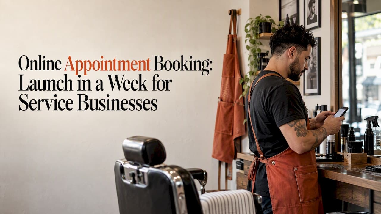 Online Appointment Booking: Launch in a Week for Service Businesses
